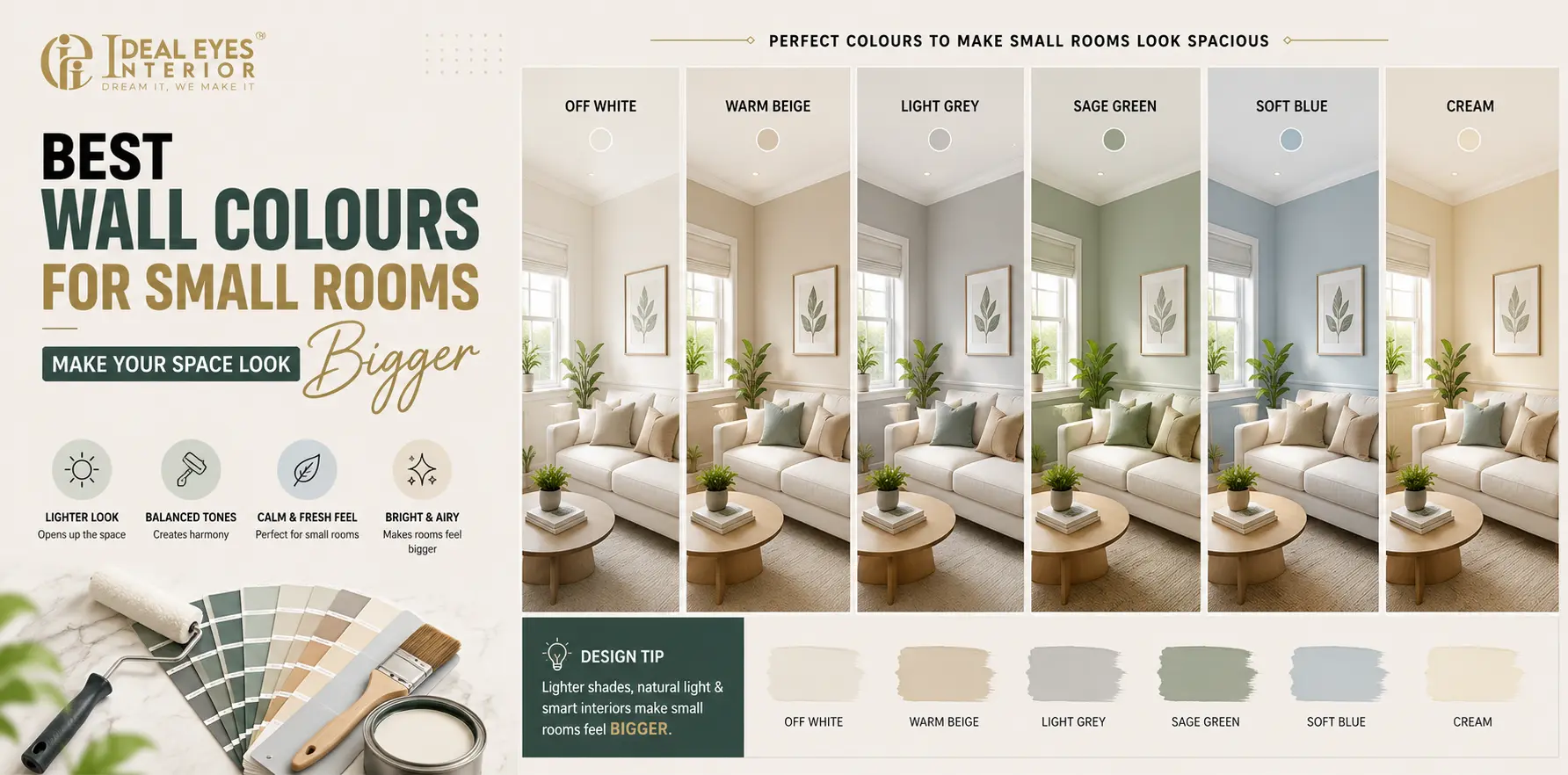 How to Choose the Best Wall Colour for Small Rooms