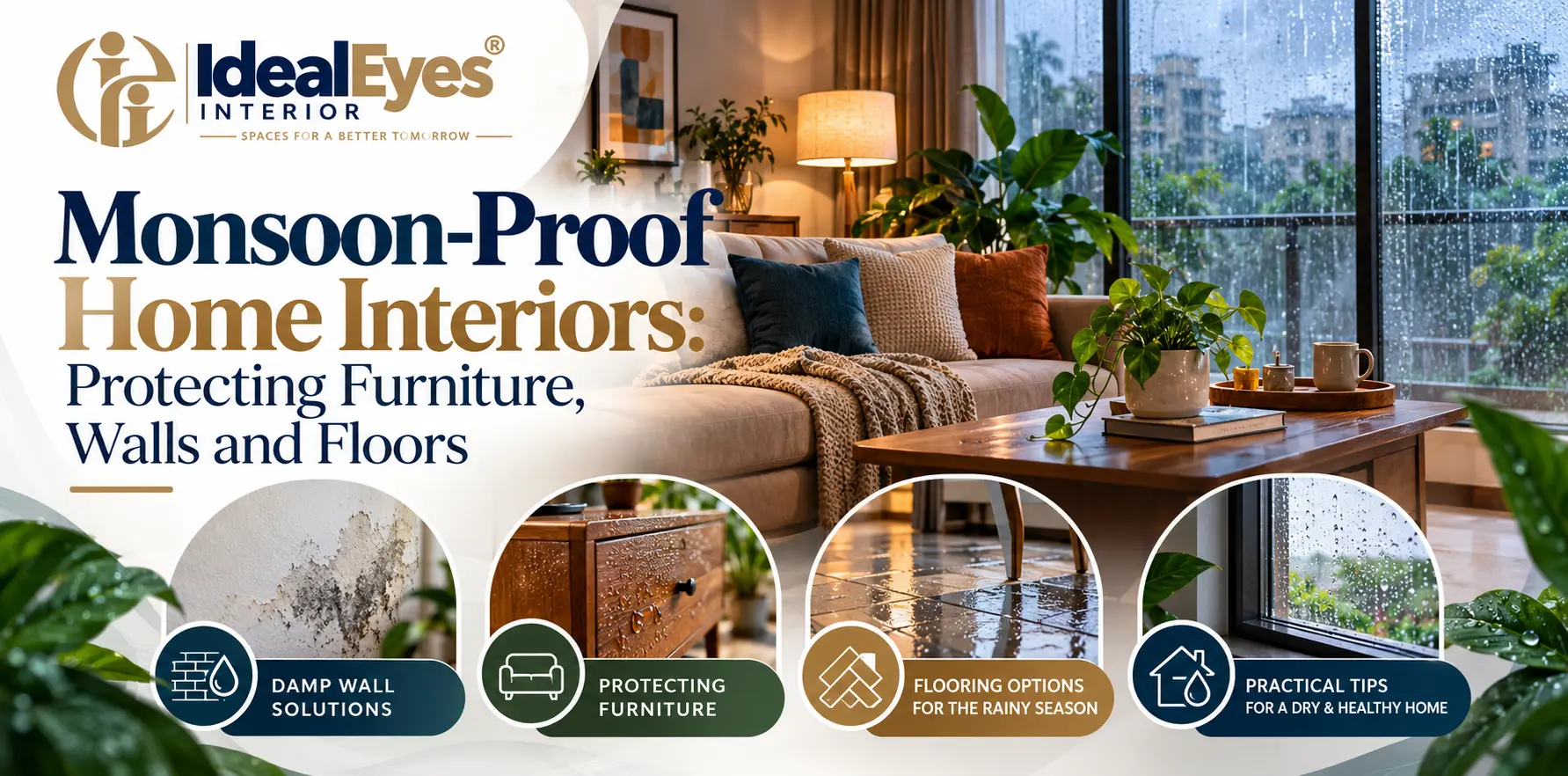  Monsoon-Proof Home Interiors: Protecting Furniture, Walls and Floors